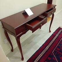 Roys Ahşap 100 Cm Koyu Ceviz Çift Çekmeceli  Dresuar Ahşap
