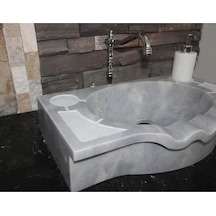 Gri Mermer Saray Dizayn Lavabo