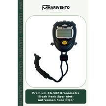Premium Cg-502 Kronometre Siyah Renk Spor Aleti Antrenman Süre Ölçer