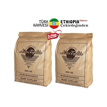 Nuri Toplar Ethiopia Sidamo 2x250 Gr Türk Kahvesi Taze Çekilmiş