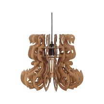 Vedemo Tekli Sarkıt Rustik Lavender Ahşap Avize