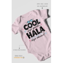 Morivokids Cool Diye Yazılır Hala Diye Okunur Kısa Kollu Bebek Body %100 Pamuk Zbn152-kk Bebe Pembe