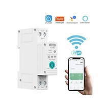 Novahub Tuya Zigbee Akıllı Devre Kesici Anahtarı Uzaktan Kumanda Ses Kontrol Beyaz Beyaz