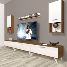 Decoraktiv Eko 270da Mdf Retro Tv Ünitesi Tv Sehpası Ceviz - Beyaz