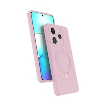 Xiaomi Redmi Note 14 4g Regal Magsafe Standlı Kapak - Açık Pembe 0.2M-Çok Renkli