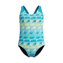 Speedo Speedo Allover Print Splshbck Jf Blugrn Kız Çocuk Mavi Mayo 006