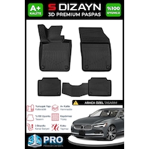 S-dizayn Volvo S90 3d Pro Havuzlu Paspas 2020 Üzeri A+ Kalite