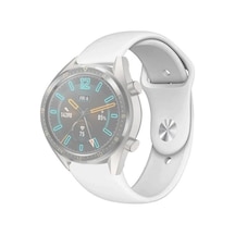 22mm Silikon Kayış Kordon Gear S3 Watch 4 -gt2 Gt2e 46mm Kayışkordon Watch Active 2 22mm- 5775 Renk: Beyaz