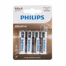 Philips LR6A4B/10 Alkalin AA Kalem Pil 4'lü