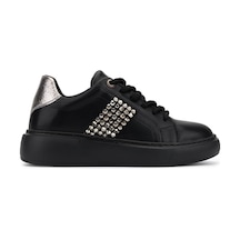 Tamer Tanca Kadın Suni Deri Siyah/antrasit Sneakers & Spor Ayakkabı 735 04 Bn Ayk Sk25-26 Sıyah/antrasıt Siyah