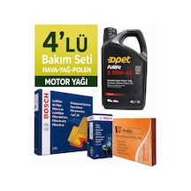 Bosch Kia Rio 1.25 Benzin Filtre Bakım Seti-opet 10w40 4lt 2017-2022 4 Lü