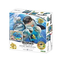 Prime 3d Okyanus Balıkları Ve Köpekbalığı Selfie Çift Taraflı Puzzle 500 Parça 37526