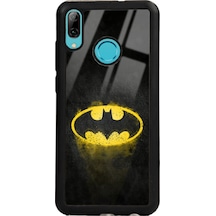 Huawei P Smart 2019 Yellow Batman Tasarımlı Glossy Telefon Kılıfı Siyah