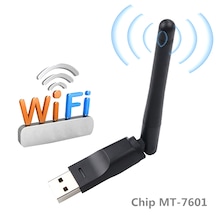 Pc için 2Db'Lik Mt7601 150Mbps Ağ Kartı Wi-Fi USB Adaptör Anten