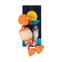 Polo Peluş İp Ayaklı Tavuk 3 Renk Köpek Oyuncağı 28 CM