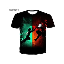Snapbuy Benim Kahraman Akademi Boku Hiçbir Kahraman 3d Baskılı T-shirt - Erkek Kadın Çocuk Anime Streetwearkahverengi Kahverengi