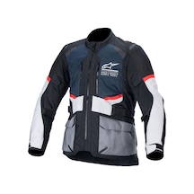 Alpinestars Andes Air Drystar Korumalı Motosiklet Montu Siyah Gri Mavi