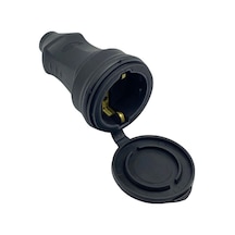220v-240v Dişi Fiş Priz 1x16a Kauçuk Topraklı Seyyar