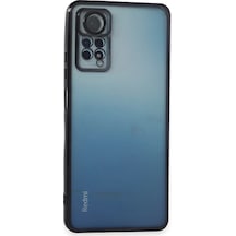 Newface Xiaomi Redmi Note 11 Pro Kılıf Razer Lensli Silikon - Siyah