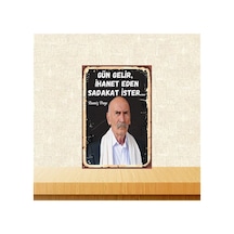 Ramiz Dayı Ihanet Eden Sadakat Ister 20-30 Cm Retro Ahşap Tablo Tkfx4532 Çok Renkli - 743300901 Çok Renkli