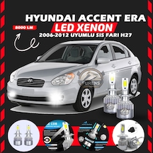 Hyundai Accent Era 2006-2012 Sis Farı Uyumlu Şimşek Etkilii Led Xenon Performance Seriess H27