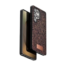 Onegif Samsung Galaxy S25 Ultra Uyumlu Bright Simli Kapak - Derin Mor