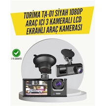 Zenvia Ta-01 3 Kameralı 1080p Araç Kamerası Siyah Znv2026