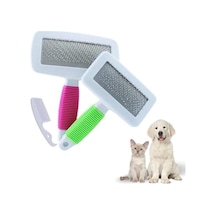 Buffer Kedi Köpek Telli Küçük Boy Tüy Bakım Seti Evcil Hayvan Tarama Fırçası Çok Renkli