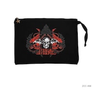 Zepplin Giyim Avenged Sevenfold Red Siyah Clutch Astarlı Cüzdan / El Çantası
