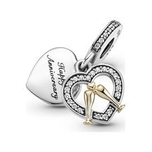 Nur Silver Happy Anniversary Gümüş Charm Nur-bl00101