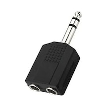 6.3 Mm Jack Çoğaltıcı 6.3 Mm Erkek 2x 6.3 Mm Dişi Jack Gitar Jack Çoğaltıcı