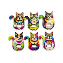 3 Adet Kedi Tasarımlı İstanbul Temalı Buzdolabı Süsü Mıknatıslı Magnet Fridge Dekor 11x10 Cm 1