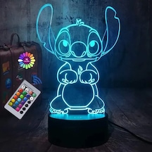 Metabagua De Beers Disney Stitch 3d Gece Lambası Karikatür Stitch Usb Dokunmatik Masa Lambası Uzaktan Kumanda Oda Dekorasyonu Gece Lambası Noel Hediyeleri Zfnn01 Bej