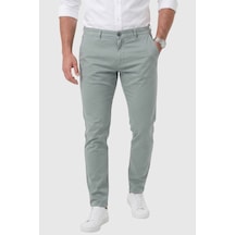 Rizzup Erkek Açık Yeşil Slim Fit Pamuklu Likralı Chino Spor Pantolon 2601745