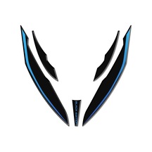 Mondial Drift L Far üstü Kafa Grenaj Sticker Set Siyah-Mavi tasarım