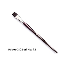Pebeo 210 Seri Samur Düz Kesik Uçlu Fırça No 22
