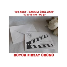 Farklımarket Özel Baskılı Zarf - 90 Gr - 12 X 18 Cm Karikatürlü Zarf -190 Adet