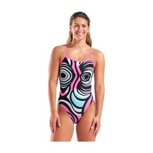 Arena Illusion Swimsuit Challenge Back Kadın Çok Renkli Yüzücü Mayo 010736590 Çok Renkli