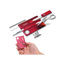 Victorinox SwissCard Lite Ruby 0.7300.T 13F Kartvizit Kamp Çakı Kırmızı