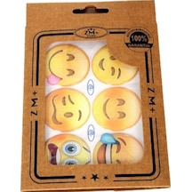 Emoji Koruma Takozu Damla Etiket Sticker Ø39 mm