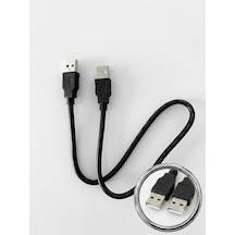 Usb Kablo 24awg 2.0 Type-a Uçlu Erkek Konnektör Data Ve Güç Kablosu 50 Cm Multimedya Kamera Modem Vs İçin Uygun