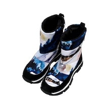 Kadın Vegan Çok Renkli Kar Botu - Snow And Ink Tasarım Multicolor