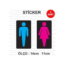 Wc Banyo Bay Bayan Tuvalet Sticker Çok Renkli Wc Banyo Bay Bayan Tuvalet Sticker Çok Renkli