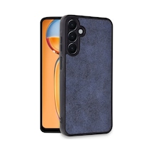 Samsung Galaxy A55 5g Kılıf Aras Deri Kapak - Lacivert Çok Renkli