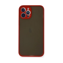 Apple İphone 12 Pro Kılıf Montreal Silikon Kapak - Kırmızı