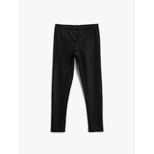 Koton Basic Tayt Beli Lastikli Siyah 3wkg40077ak Siyah