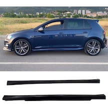 Vw Golf 7 Aero Yan Marşpiyel Seti Mat Siyah Plastik 2 Adet 2012-2019