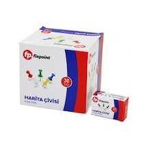 600 Adet Harita Çivisi Renkli 20pcs X 30 5324