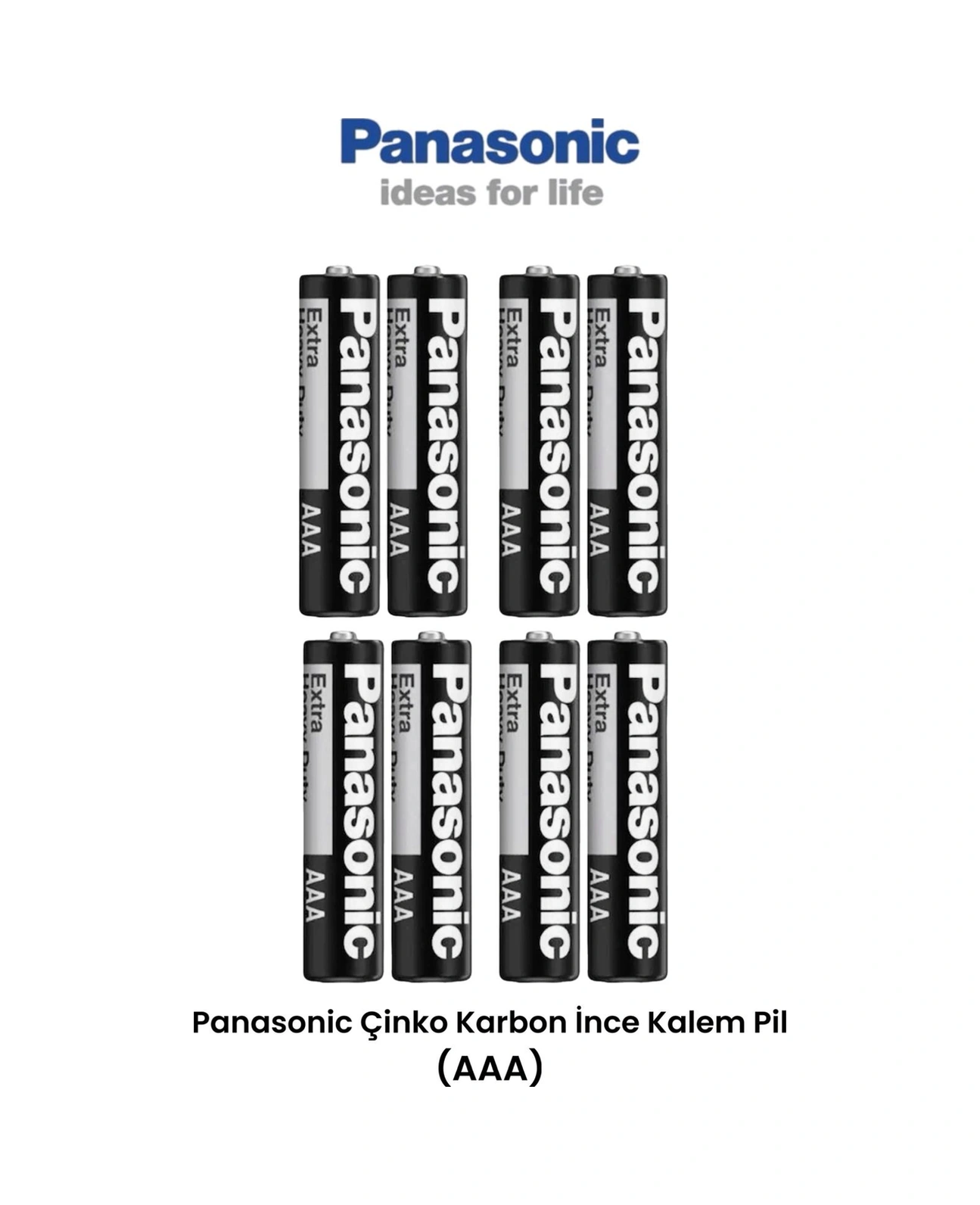 Panasonic Aaa İnce Kalem Pil 8 Adet Kumanda Lamba Pili