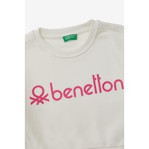 United Colors Of Benetton Kız Çocuk Beyaz Sweatshirt Beyaz